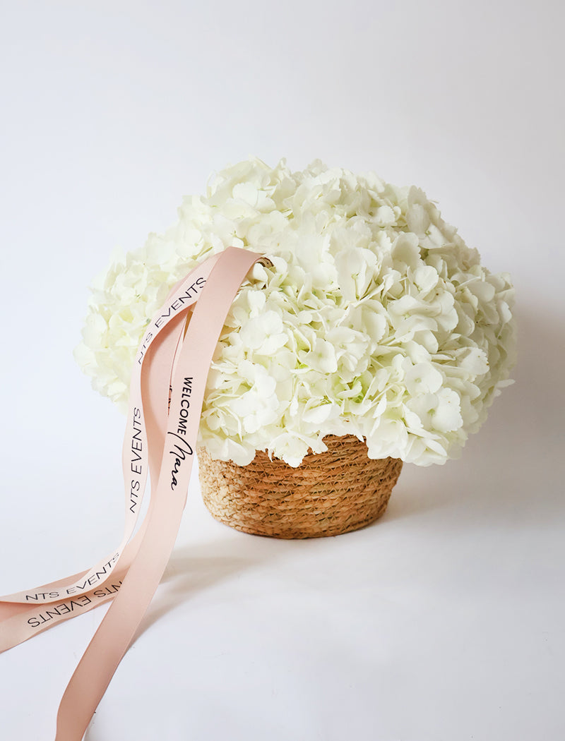 Flower basket "Hydrangea Bliss" MINI