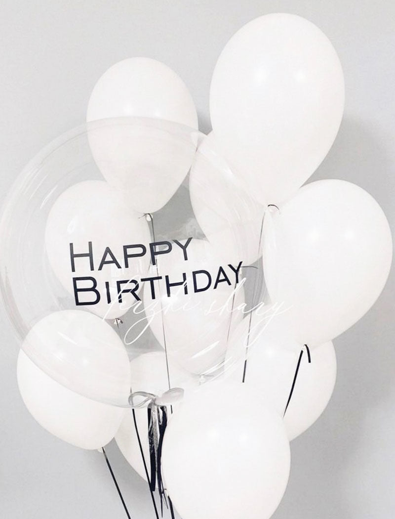 Balon B&W Birthday bouquet