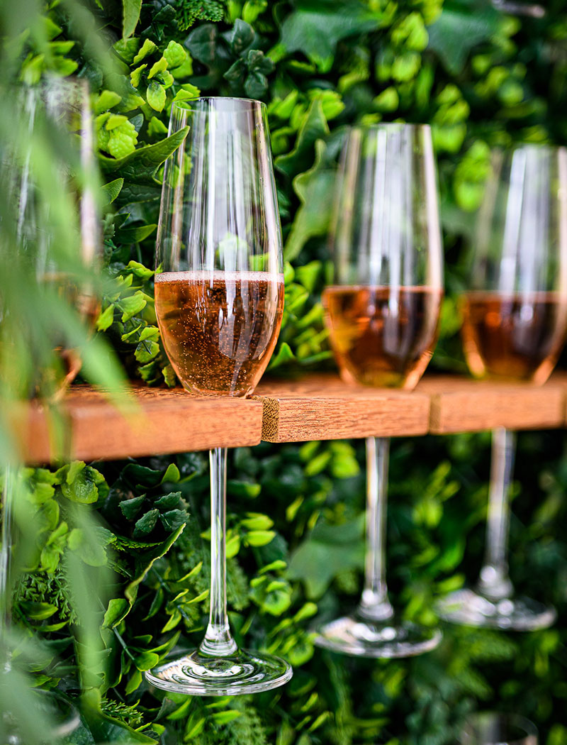 Champagne wall