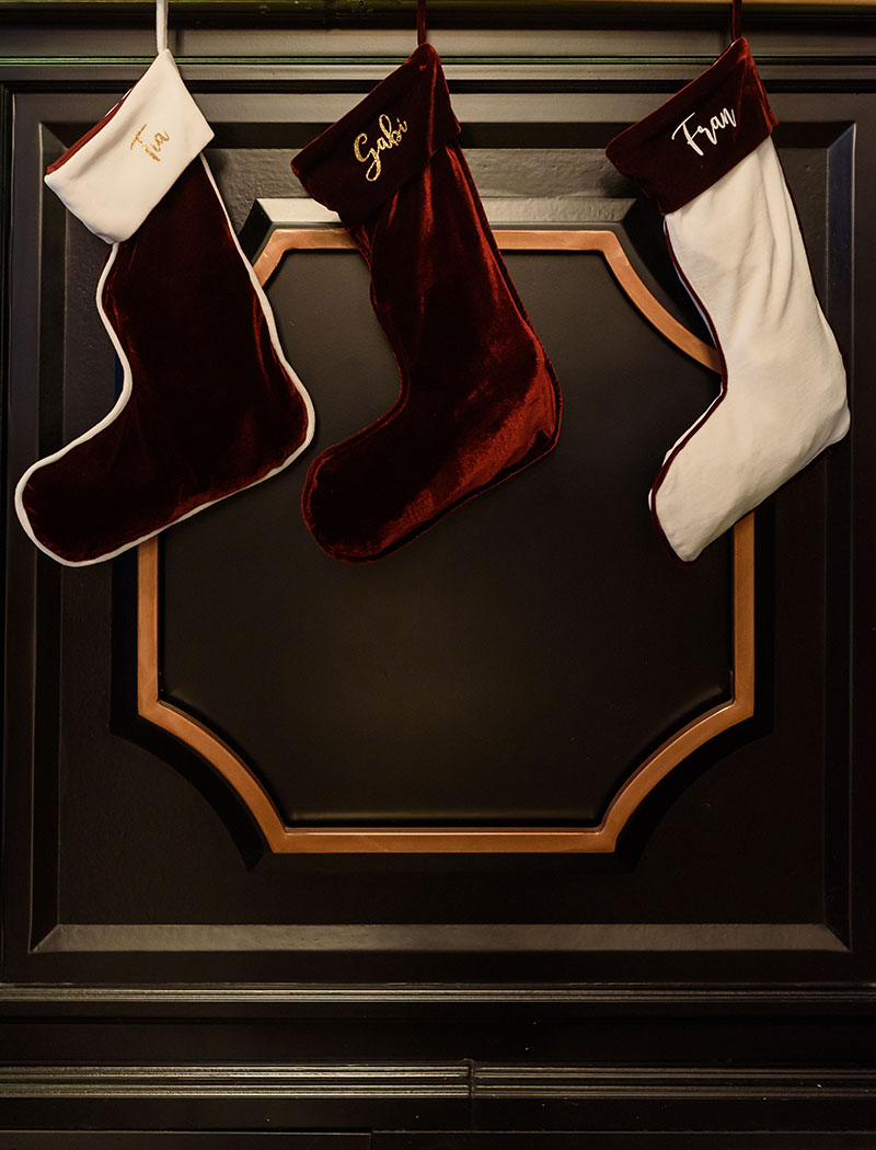 CHRISTMAS VELVET STOCKINGS