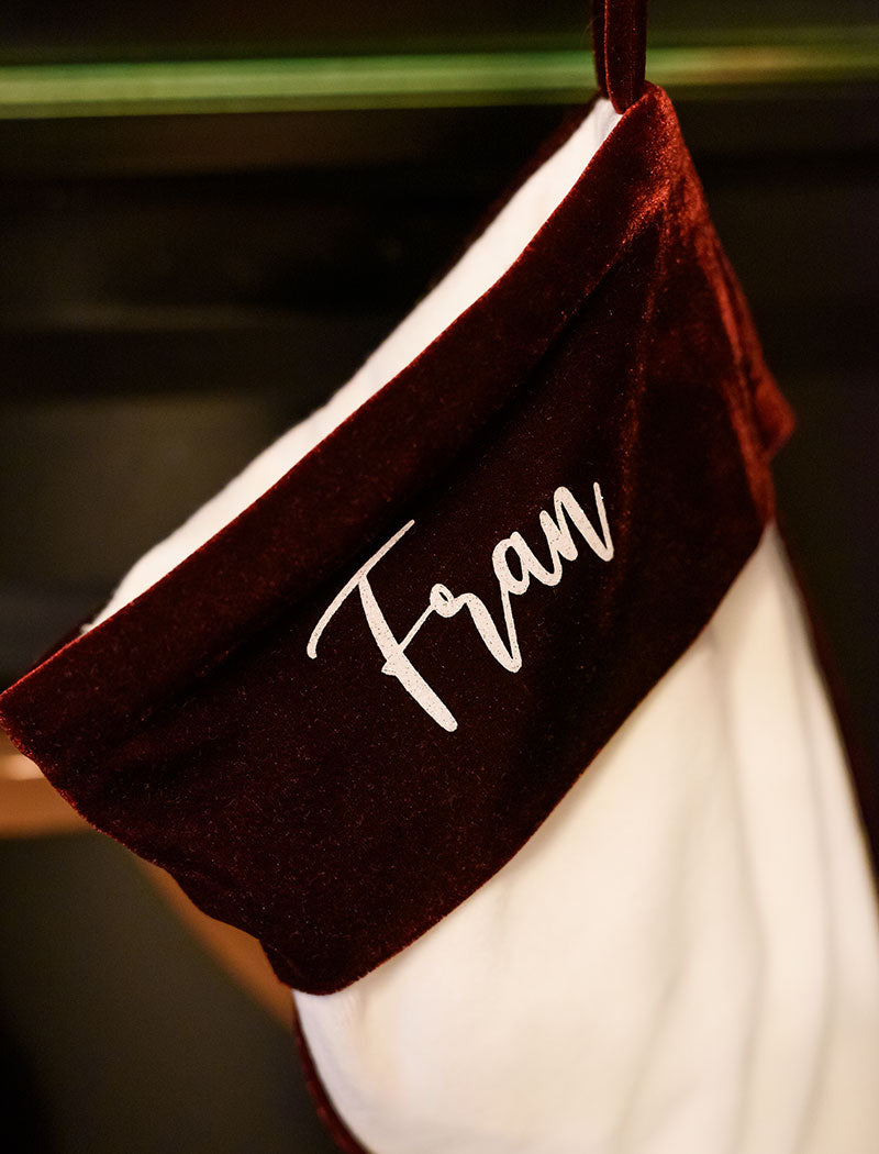 CHRISTMAS VELVET STOCKINGS