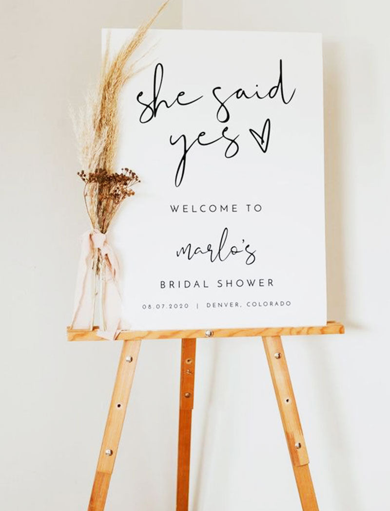 Welcome sign BRIDE TO BE