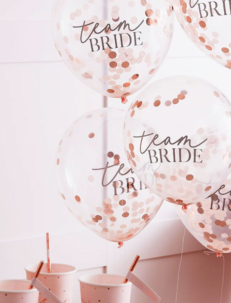 Balon s konfetima TEAM BRIDE