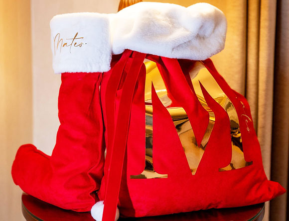 CHRISTMAS RED STOCKING