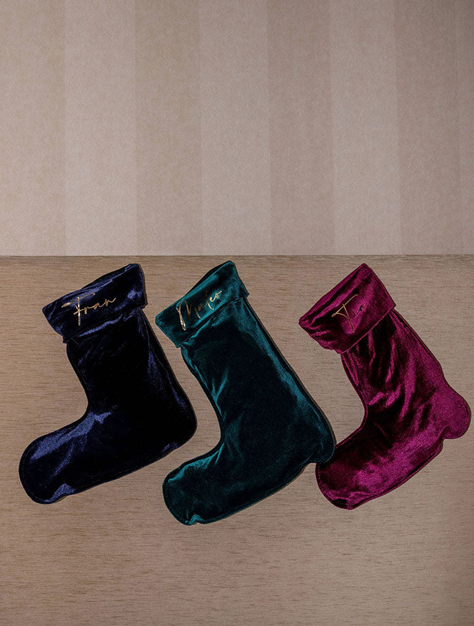 CHRISTMAS VELVET STOCKINGS
