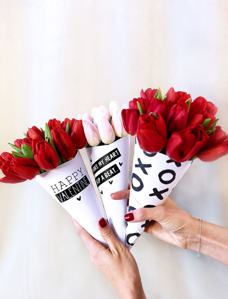 BOUQUET TULIPS CONE