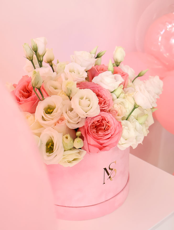 Flowerbox plišani SOFT PINK