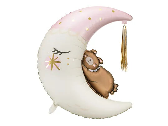 Balon TEDDY ON THE MOON GIRL