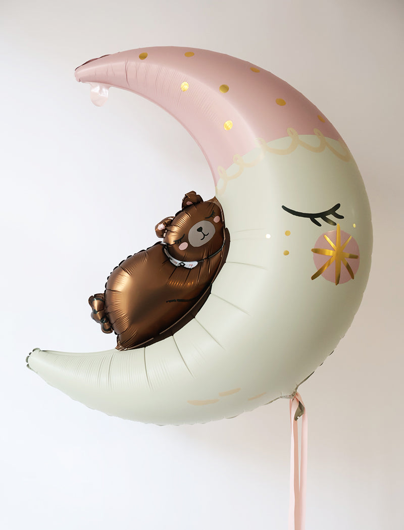 Balon TEDDY ON THE MOON GIRL